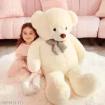 PLUSH WHITE TEDDY BEAR